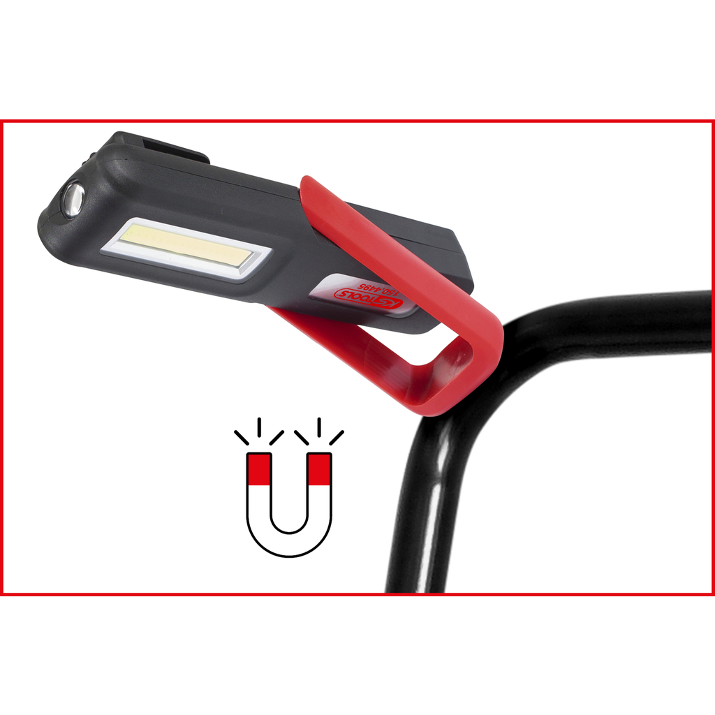 Mobile Werkstatt-Handlampe, knickbar, 3 Watt COB LED | Handlampen 