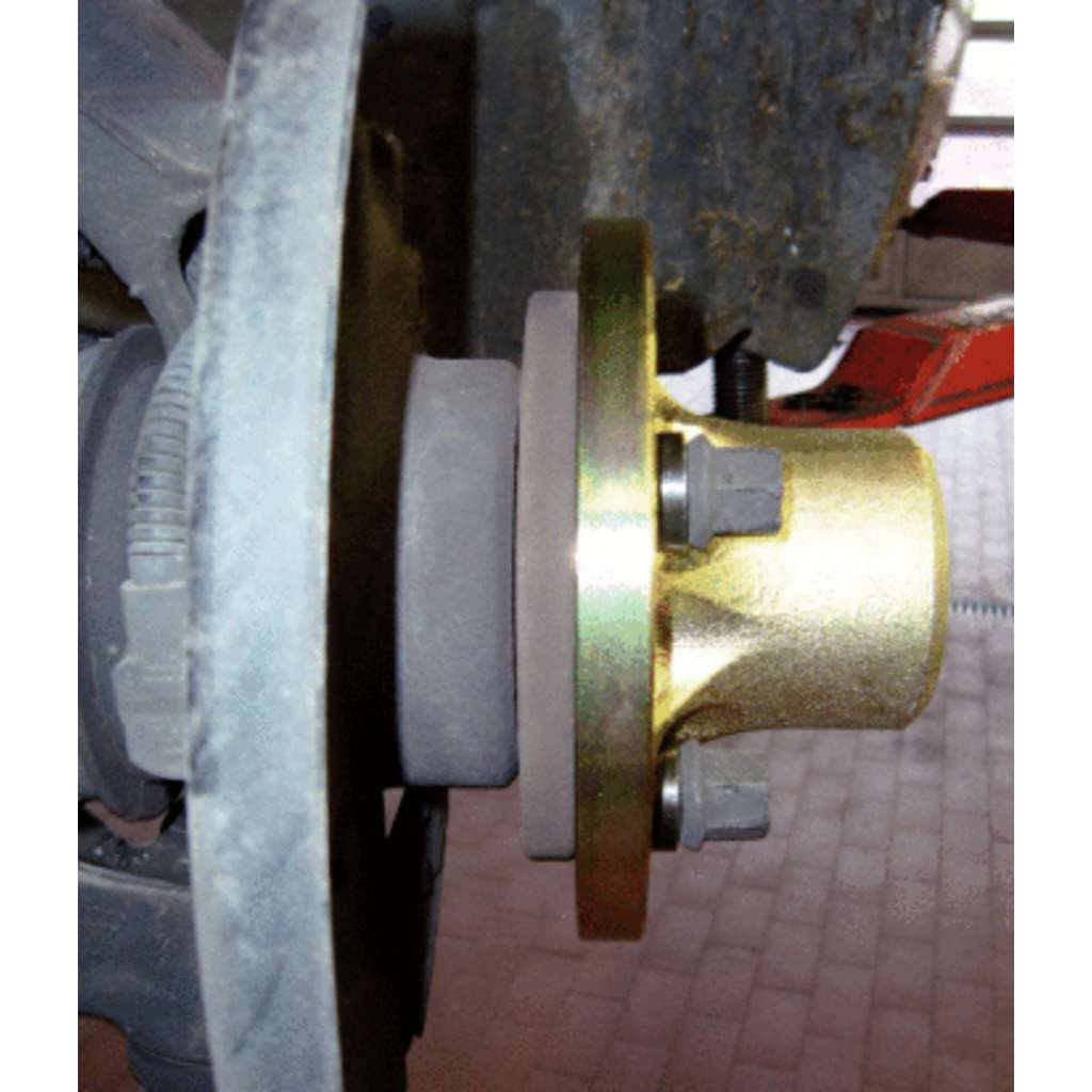 10T hydraulische wielnaafgereedschap - hydraulische wielnaaf-aandrijfas- trekker - compatibel met 4/5 wielbouten (3,78-4,92 inch boutcirkel) voor auto's, vrachtwagens en SUV's (rood