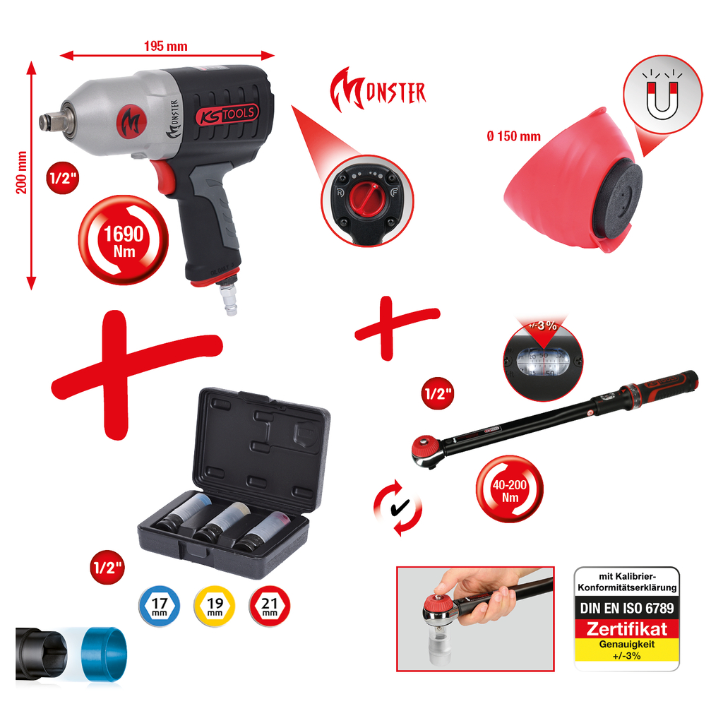 Paquete de campaña para neumáticos y ruedas 515.1210, 6 pzs | Llaves de  impacto | Herramientas neumáticas | Herramientas de mano | Productos | KS  Tools Werkzeuge - Maschinen GmbH