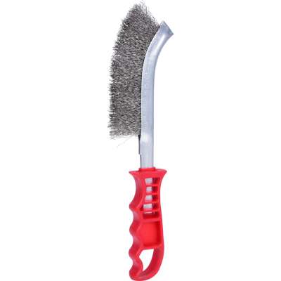 KATSU Trommelschleifer Drahtbürste Messing Beschichteter Stahl 120mm 0,5mm Drahtdurchmesser Winkelschleifer Polierer Polierer Ersatz SP10009344
