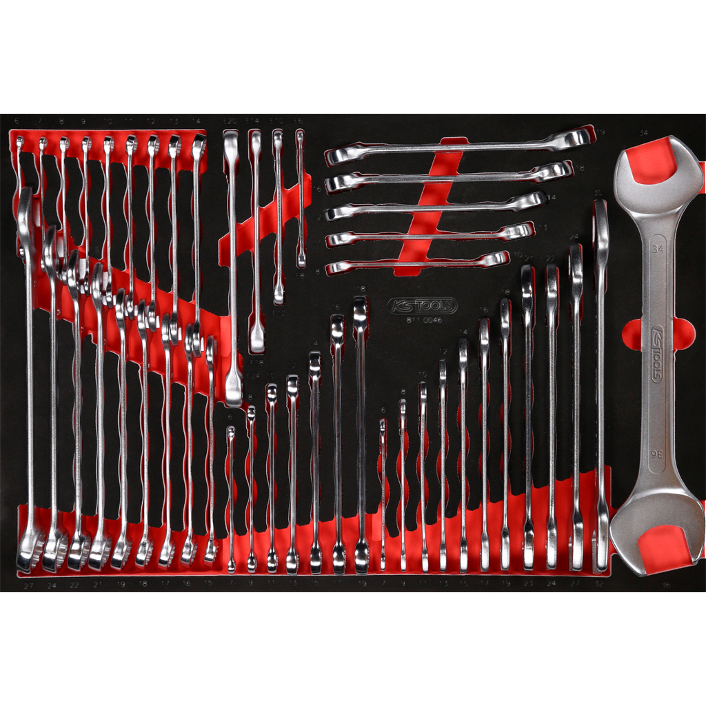 TecTool Schraubenschlüssel-Set 14-teilig Matt – Metrisch 8-24 Mm, Kombinationsschlüssel