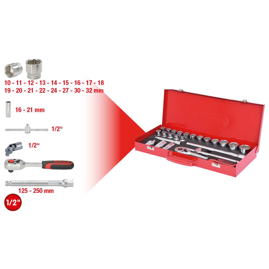 Douille 12 Pans Carré 1 Pouce – 67 Mm, Chrome Vanadium Haute Qualité