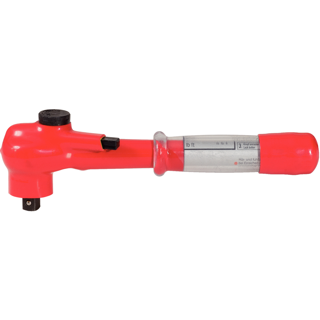 Clé Dynamométrique Isolée KS Tools 1/4 - Plage 2-12 Nm - Précision ±3% - Pour électricien, Serrage Contrôlé