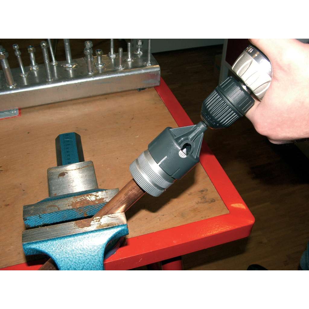 KS Tools Adaptateur Ébavureur De Tubes 50 Mm - 1/4" Hexagonal Pour Perceuse/Visseuse