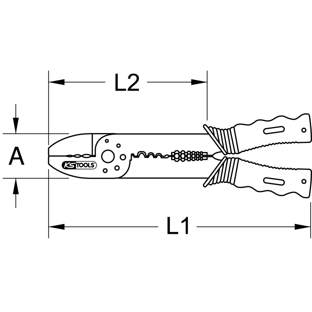 TOOLCRAFT 2-i-1 818644 Krimptang Geïsoleerde Platte Stekkers Kabelschoenen Doorverbinders