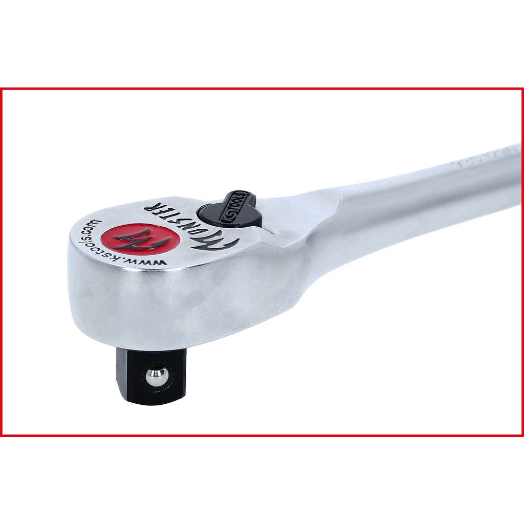 Silverline Flexi-Kopf Teleskop Umschaltknarre – 1/4 Zoll, Ausziehbar, Mit Flexiblem Kopf