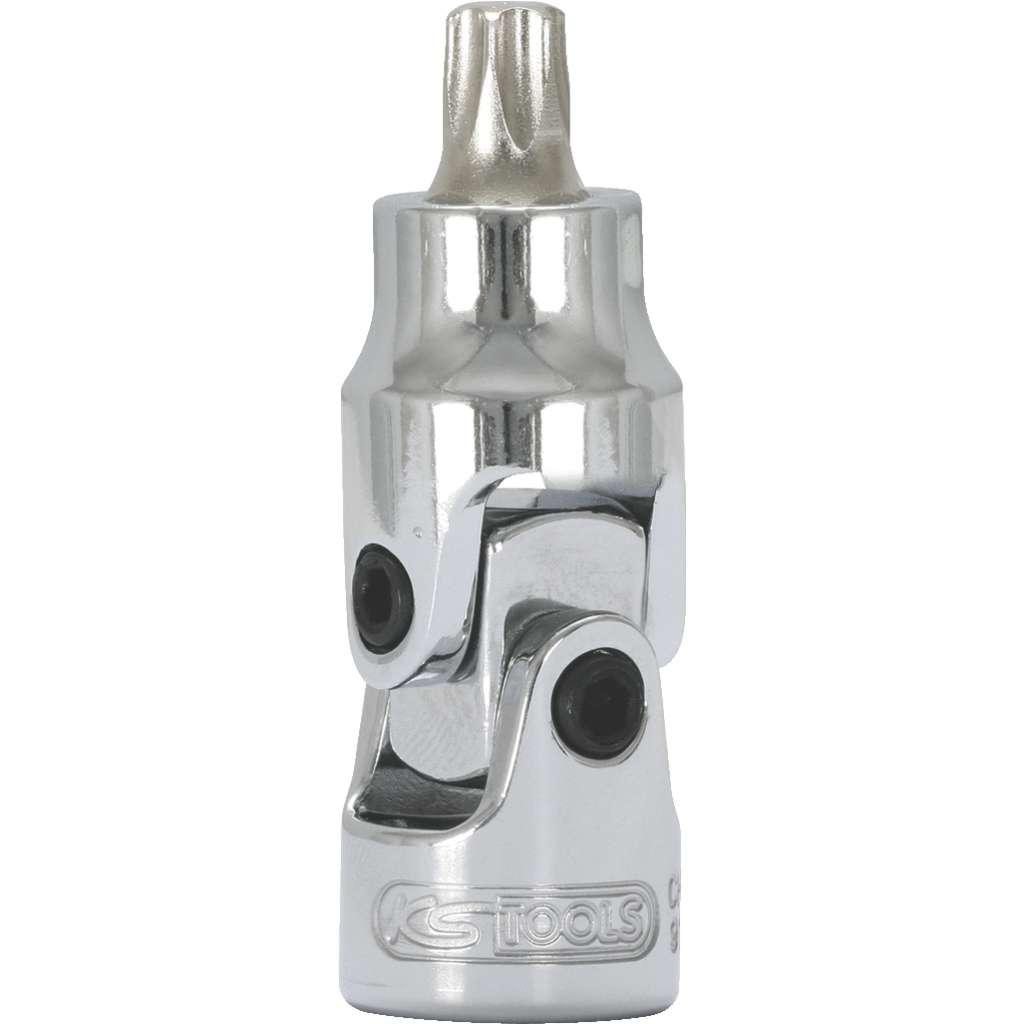Bit T55 Acero Especial KS Tools 911.0933 1/2 Llave De Vaso De Impacto Con Punta Para Tornillos Torx, Corta, T55 Bit KS Tools Pavonado