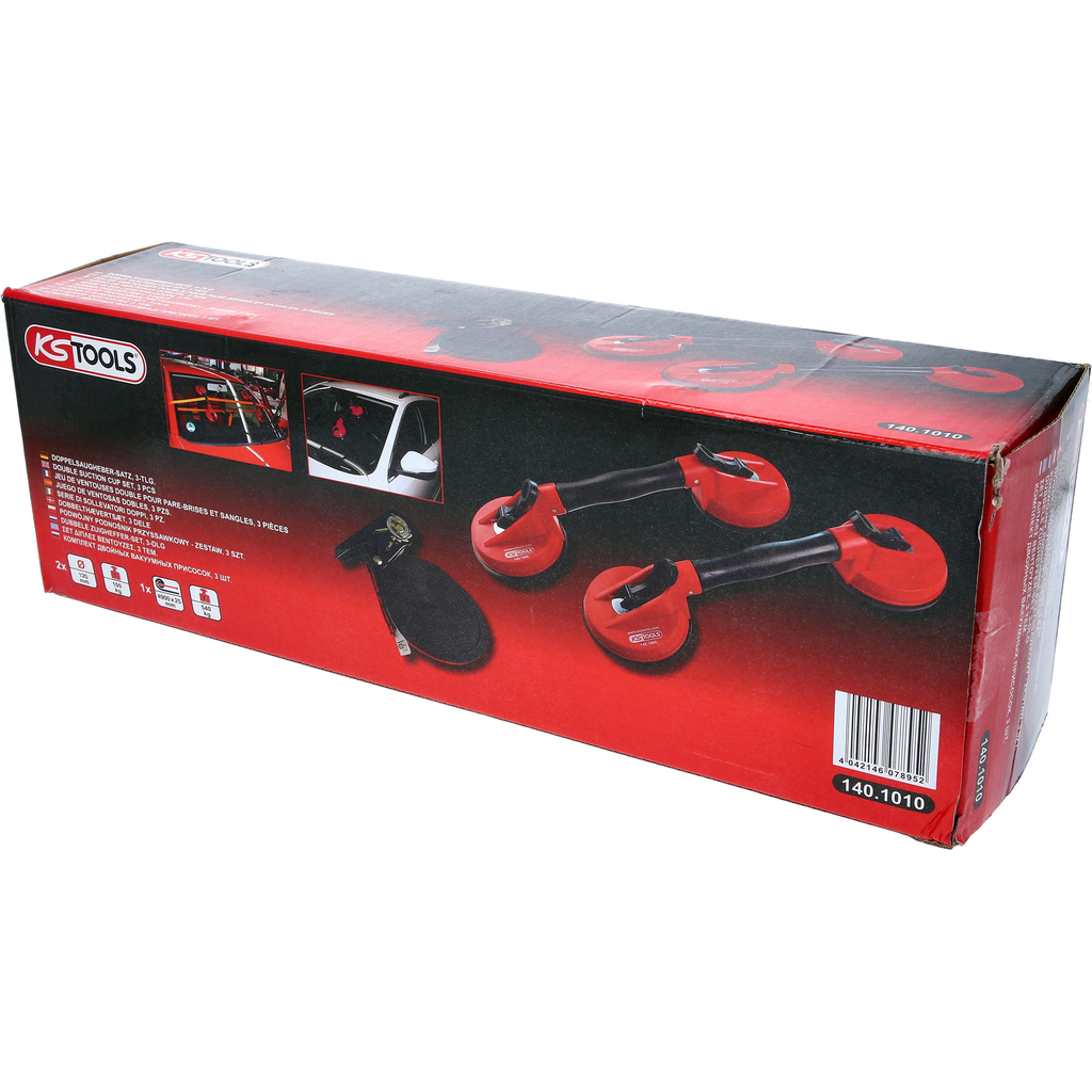 KS-Tools Saugheber 140.1010, Set, 2 Vakuum Saugnäpfe, Mit