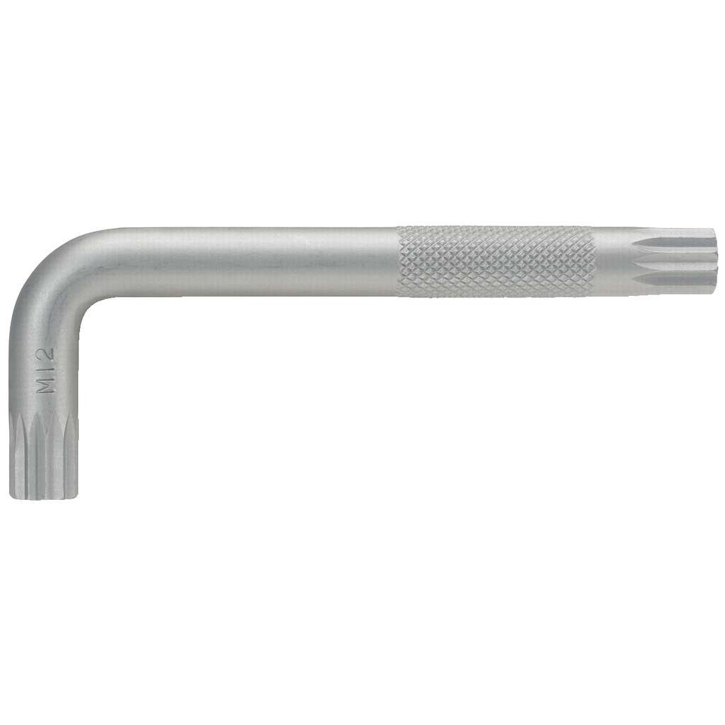 Multi-tooth (XZN®) right-angle pin wrench, short | Spline-Hexagon