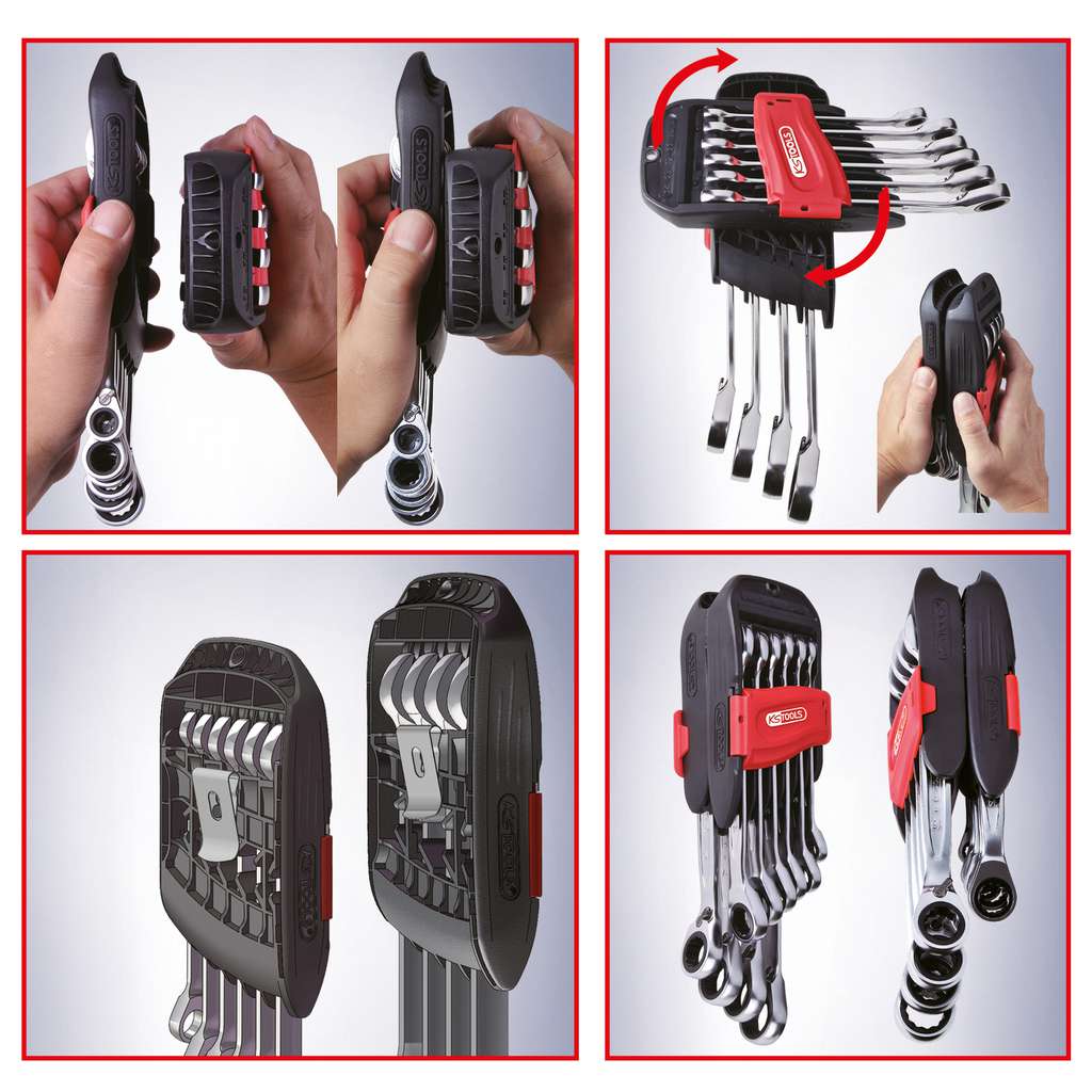 Chiave A Cricco Poligonale Corta P.inserti Reversibile GEAR,8x10mm - Foto 5