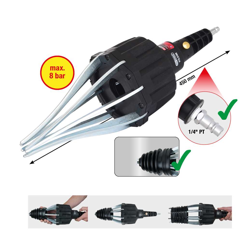 Expandeur pneumatique de soufflet de cardan | Appareils de montage pour  soufflets de cardans | Outils pneumatiques | Outillage à main | Produits |  KS Tools Werkzeuge - Maschinen GmbH