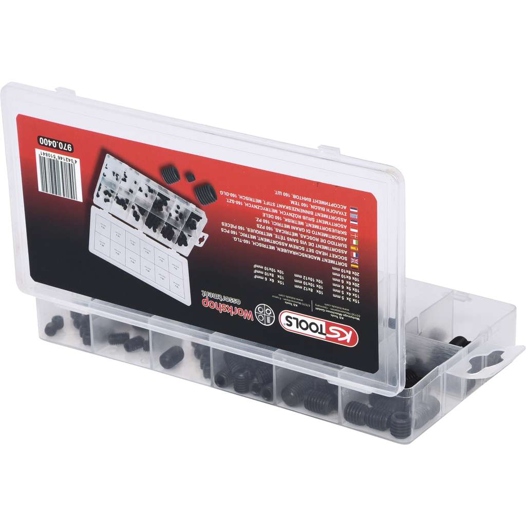 KS TOOLS 970.0480 Assortiment D'écrous Autoblocants UNC, 100 Pcs KS TOOLS 970.0480 Assortiment D'écrous Autoblocants UNC, 100 Pcs