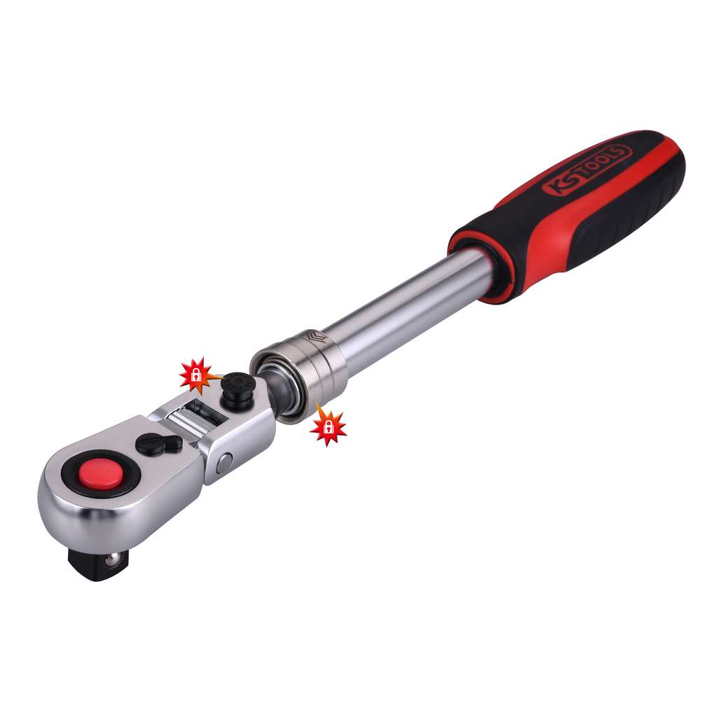 KS Tools 935.1295 1/2 inch monsterratel, lang, 100 tanden
