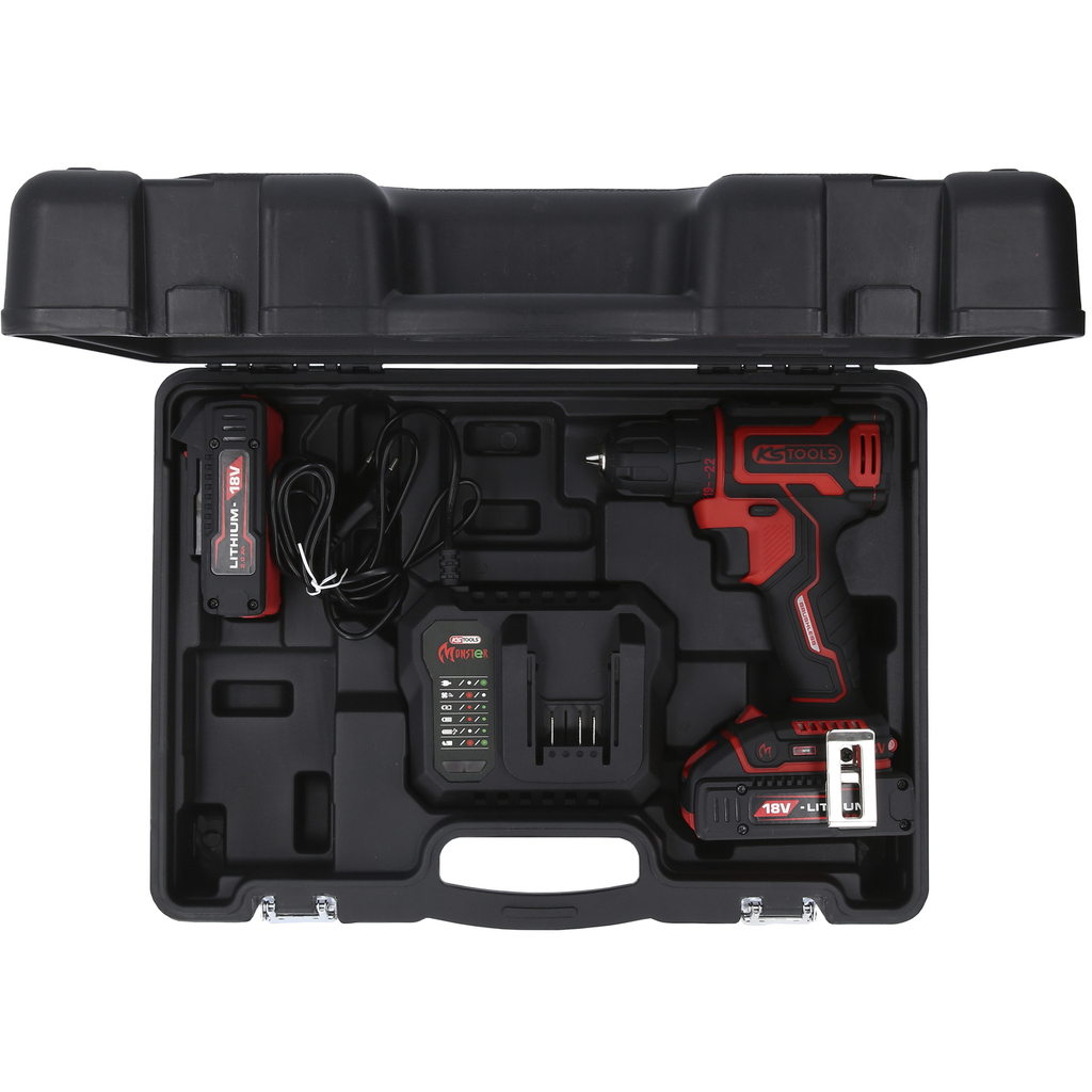 eMONSTER Brushless-Akku-Bohr-Schrauber-Satz, 4-tlg | Akku 