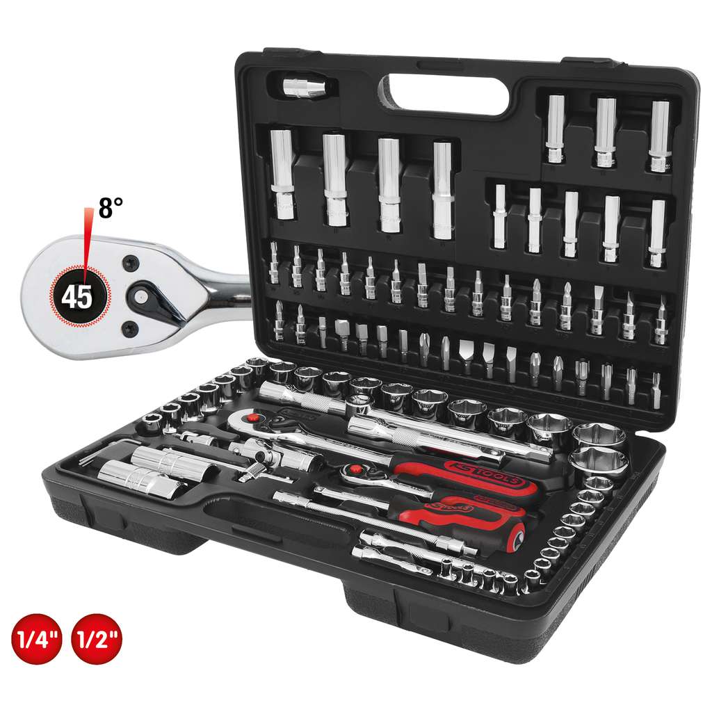 Ks Tools Llave De Vaso 918.1221-E 21mm - Perfil Flank-Drive, Cromo Vanadio Kit Mecánica Profesional
