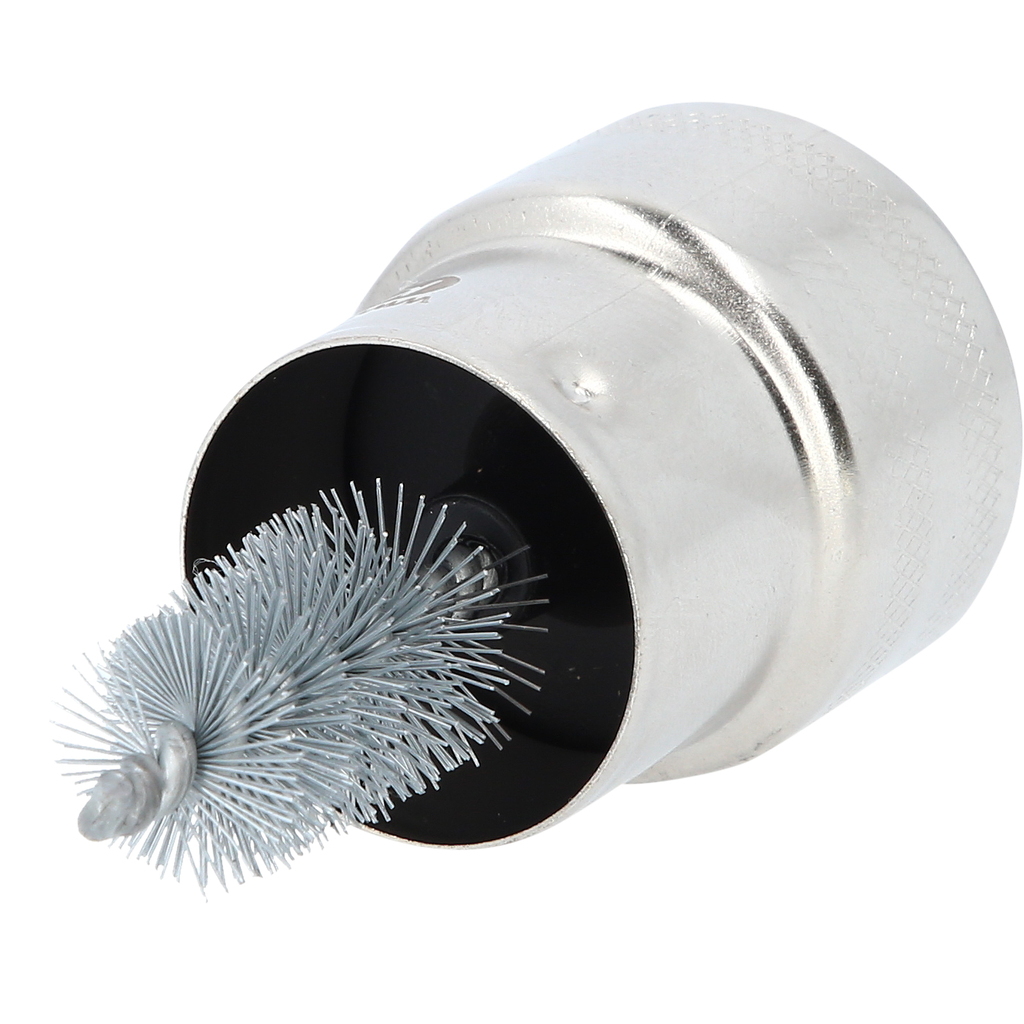 Car Battery Terminal Brush - Stainless Steel Cleaner Tool For Post & Terminals, Removes Corrosion & Dirt (1.18" Top, 1.5" Bottom) - View #2
