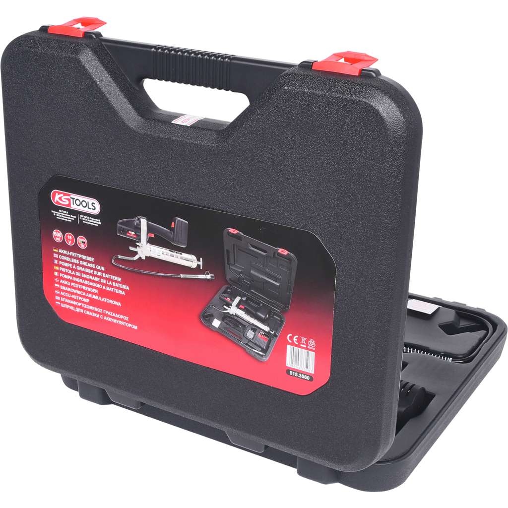 Vetspuit, batterij-aangedreven vetpistool, kit met 21 V, 2600 Vetspuit, batterij-aangedreven vetpistool, kit met 21 V, 2600