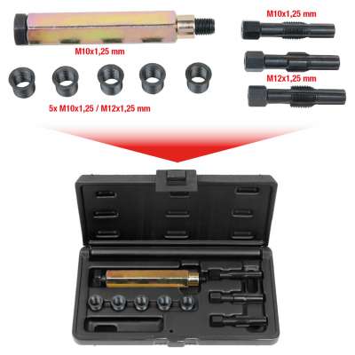 KS Tools Gewindebuchse Mit Bund L=26mm, IG=M12x1,25/AG=M14x1,25 5er