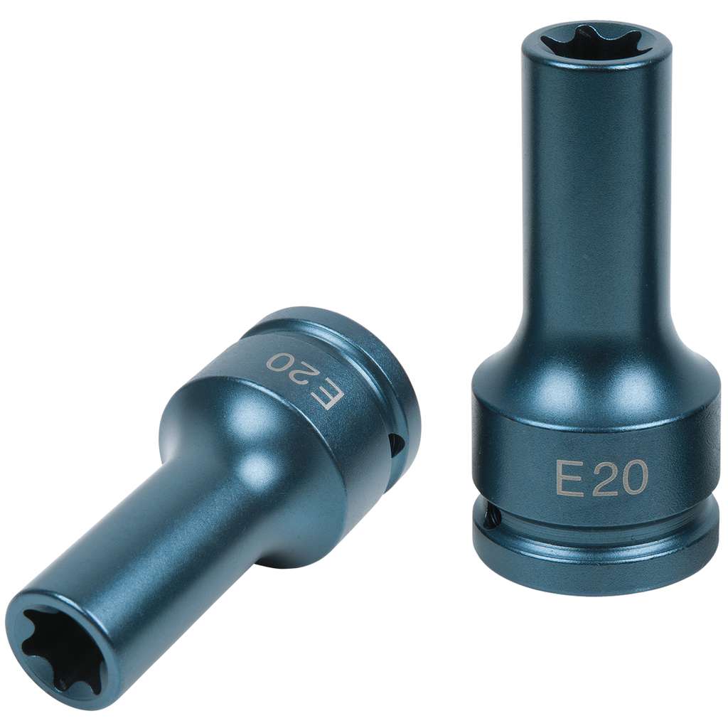 4x E-Torx Stecknuss-Set – Größe E20, 1/2 Zoll Antrieb, Chrom-Vanadium Stahl Für Auto & Motorrad