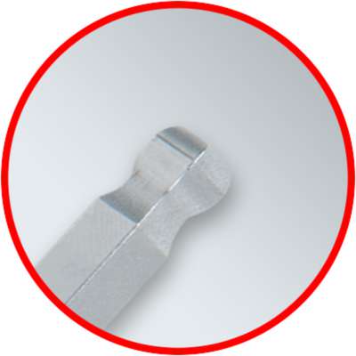 KS Tools Innensechskant-Winkelstiftschlüssel – Kugelkopf, 7/32", Lang, Chrom-Vanadium