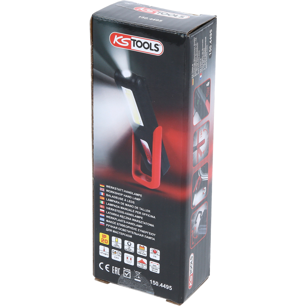 Mobile Werkstatt-Handlampe, knickbar, 3 Watt COB LED | Handlampen 