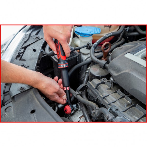 KS Tools Clé dynamométrique de précision ERGOTORQUE® 1/2 40-200 Nm avec tête à cliquet réversible à bouton rotatif Quick-Lock 516.6042 acheter à bas prix