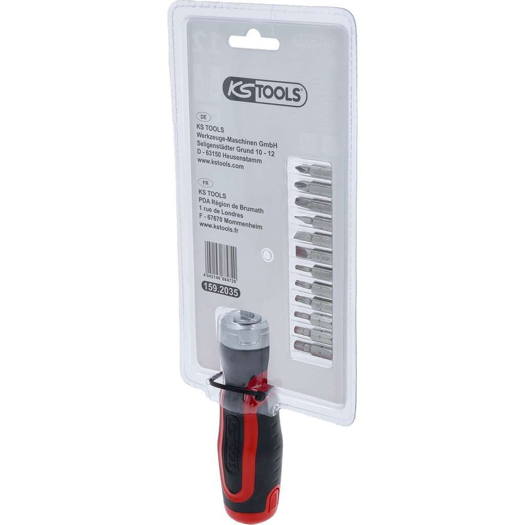 Tournevis 12-en-1 pour embouts cliquet