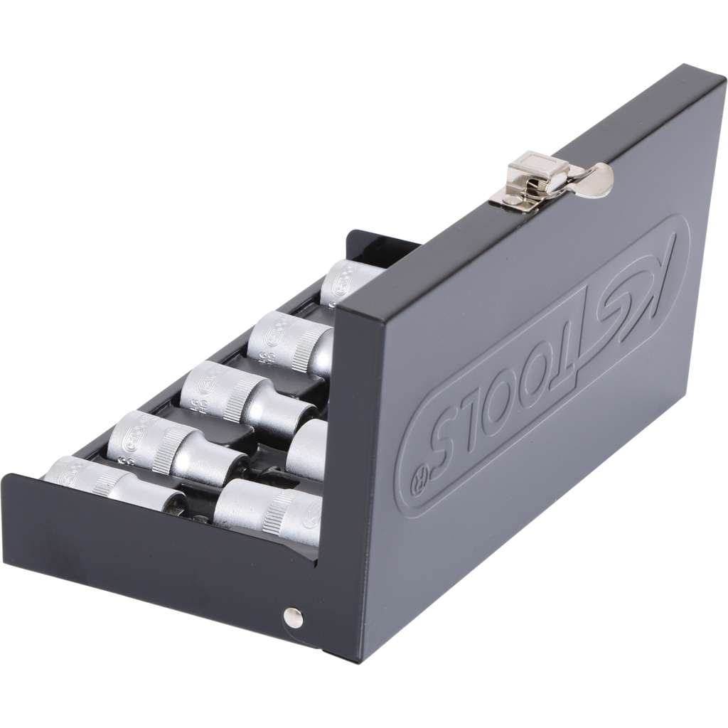 Ks tools 515. 1050 jeu de 9 douilles torx femelles à choc e10/e11, coffret douil