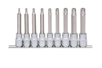 SW-Stahl 22 Pièces Bit Assortiment 3/8  Rb- Profil M 5- 14 Long Chrome