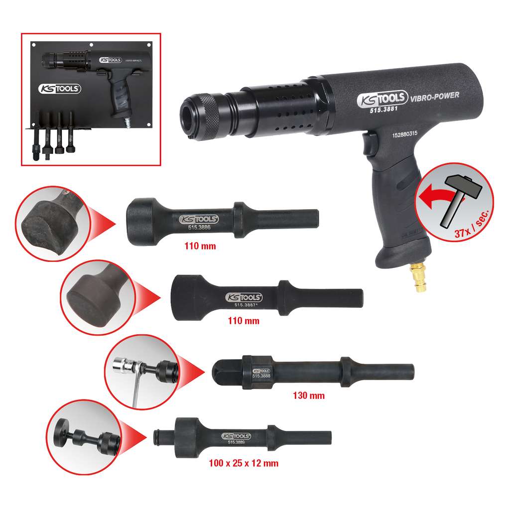 Vibro impact pneumatic chisel hammer 