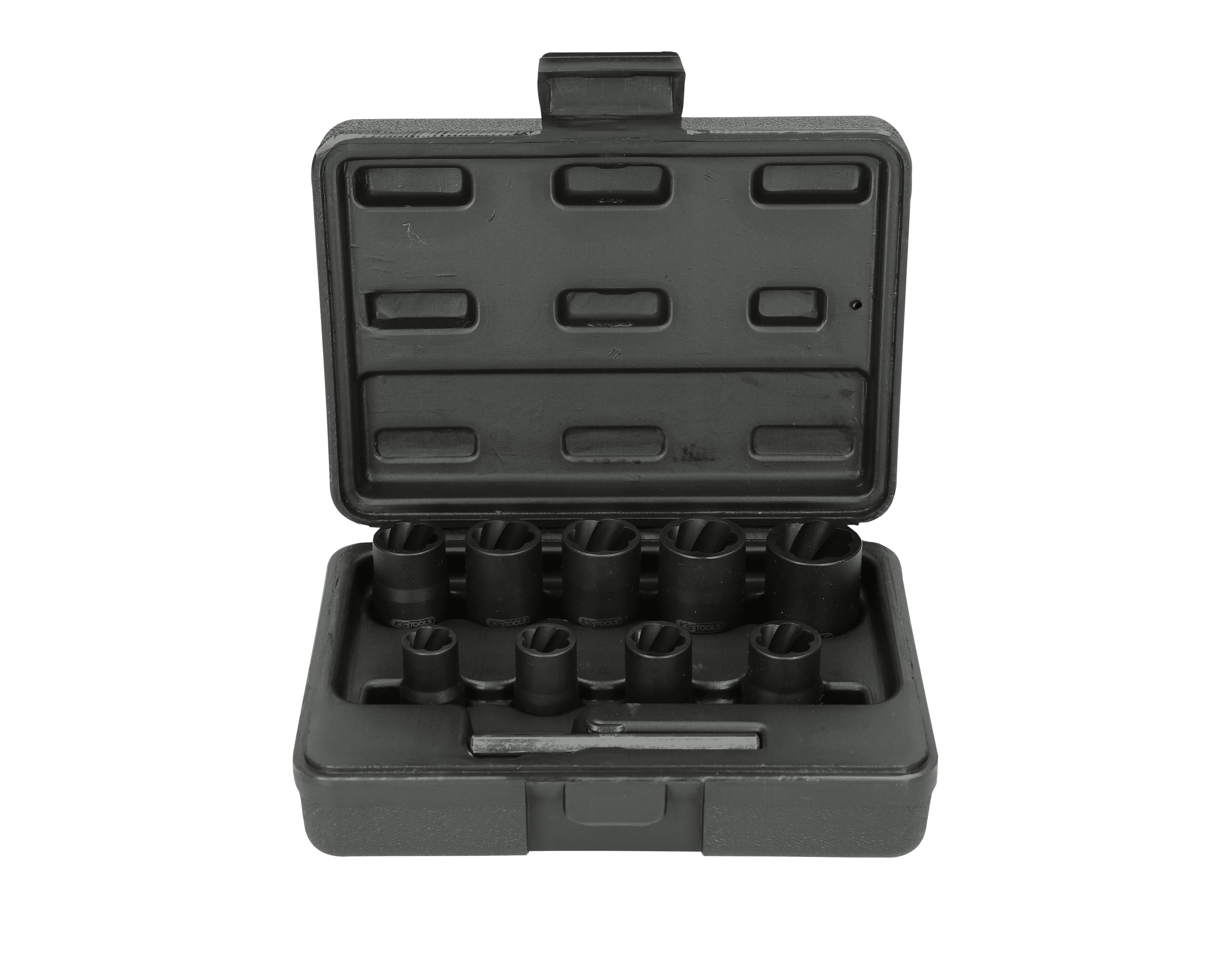 KS Tools Stecknuss 1/2, 14 Mm, Spiral-Profil – Zum Ausdrehen Von Rundgedrehten Schrauben, Aus Chrom-Molybdän-Stahl