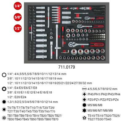 Ks Tools 911.0370 - Jeu De 6 Clés Polygonales Droites TORX® - En