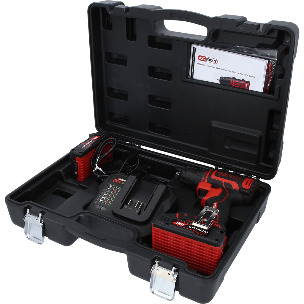 eMONSTER Brushless-Akku-Bohr-Schrauber-Satz, 4-tlg | Akku 