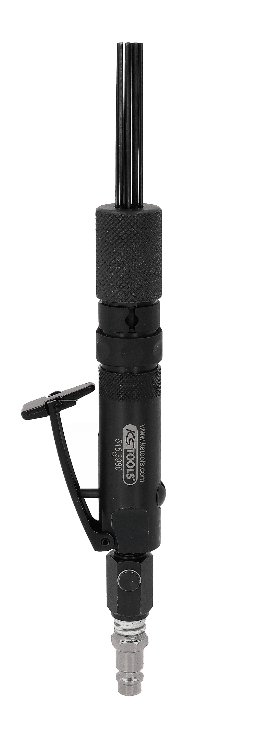 Pistolet Décapant à Aiguilles Pneumatique Ikodm – 3000 Tr/min, 19 Aiguilles, Tête De Rechange – Pour Dérouiller Et Décaper Surface Métal