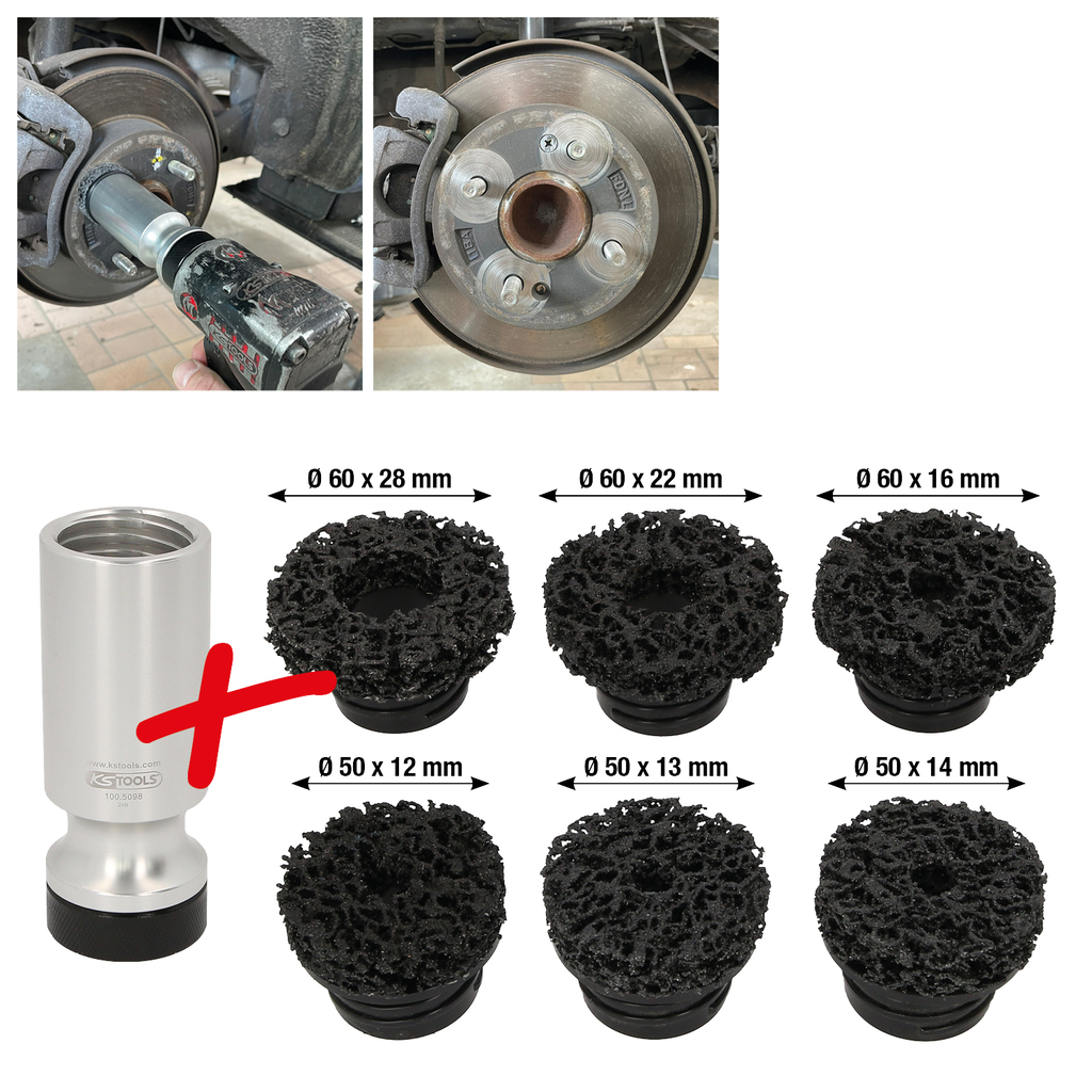 Ersatzscheiben-Satz Für Radnabenschleifer 160 Mm, Innen- 60 Mm, 3-tlg | Radnaben-Reinigung