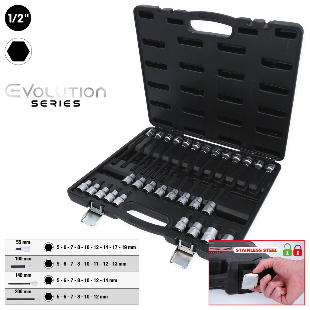 Brilliant Tools 1/2 krachtbitdopsleutel inbus 19 mm, Kracht Brilliant Tools 1/2 krachtbitdopsleutel inbus 19 mm, Kracht